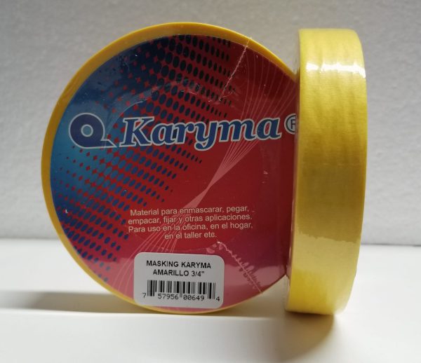 34AM. Masking Tape De 34″ Karyma Amarillo 18mm X 25 Mts. (64)