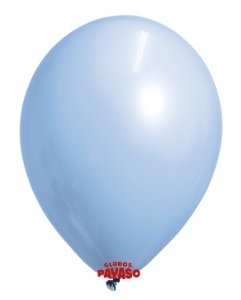 3753. Globo No. 9 Celeste (Estándar Azul Cielo) Payaso (50uds)