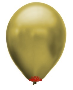 4149. Globo No. 9 Dorado (Metálico Oro) Payaso (50uds)